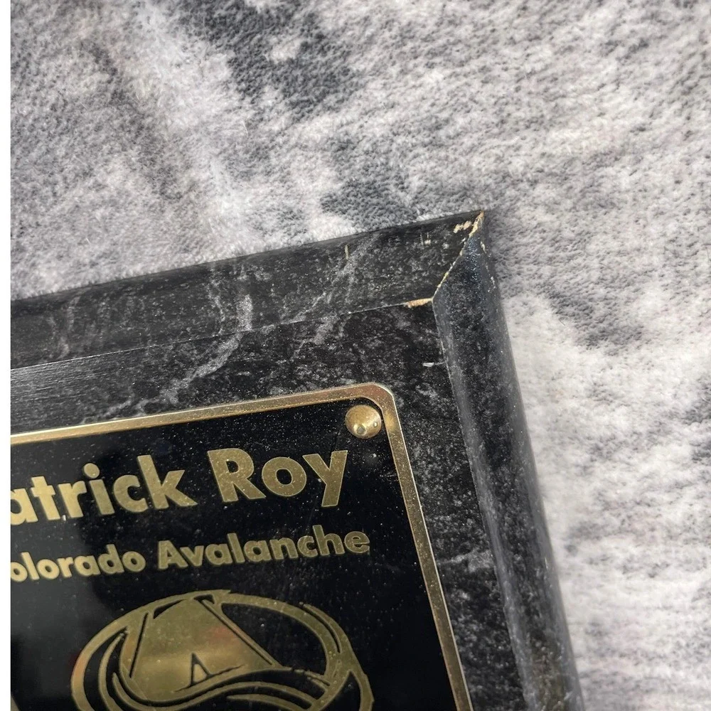 Patrick Roy Colorado Avalanche Stanley Cup 2001‎ MVP Plaque Ltd. Edition 21 NHL
